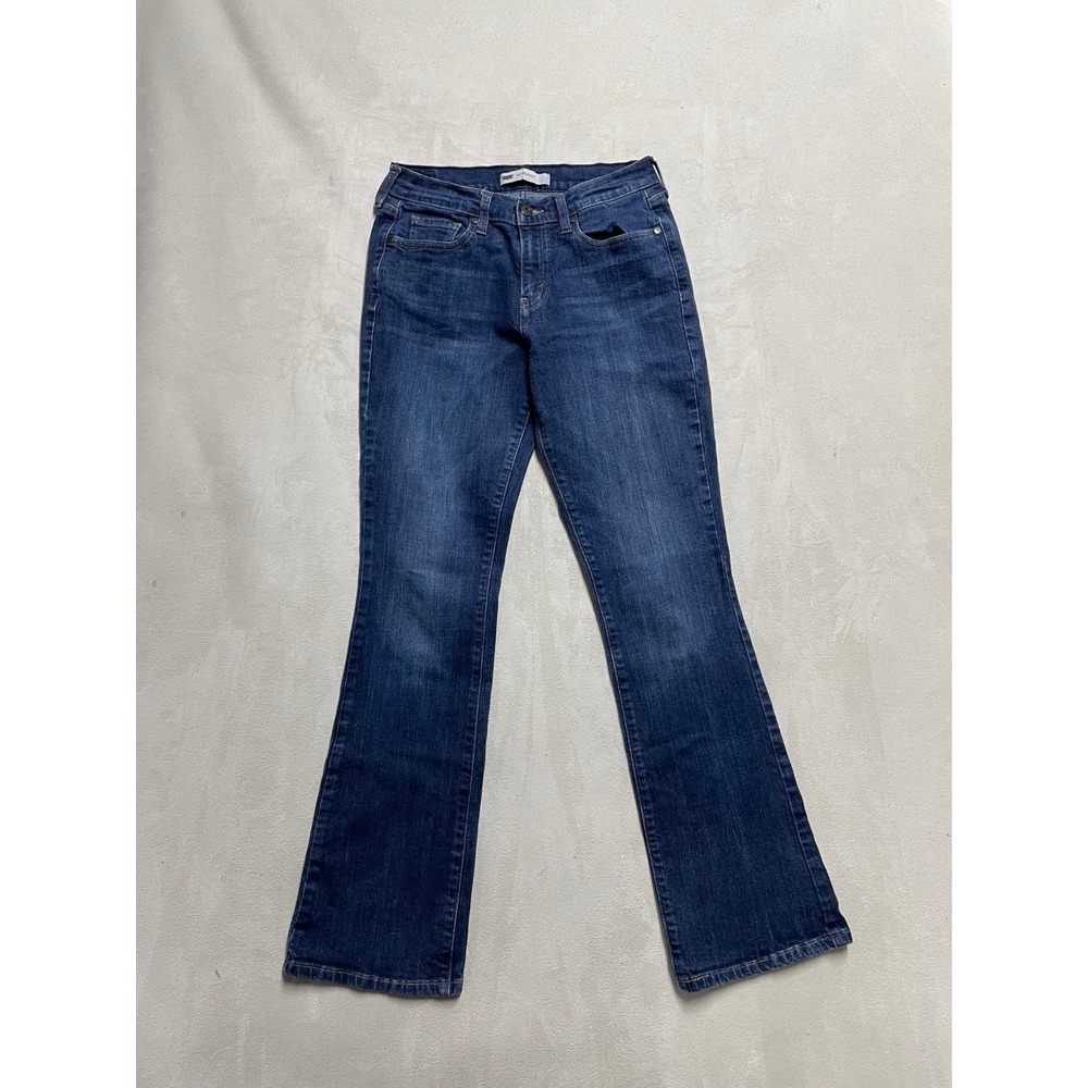 Levis 515 Bootcut Jeans Womens 6M Dark Wash Blue Mid Rise Denim 15516-0128